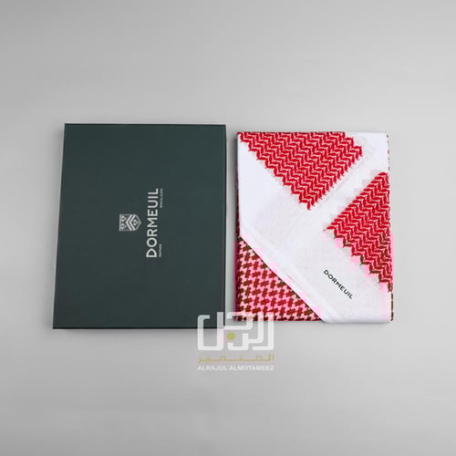 شماغ DORMEUIL الاحمر المميز الايطالي