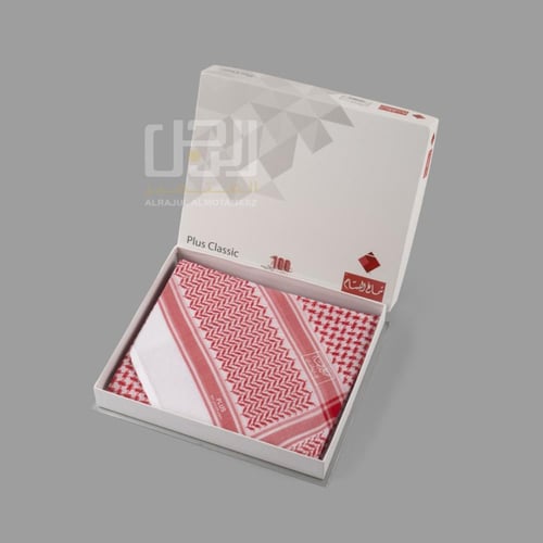 شماغ البسام بلس احمر كلاسيك