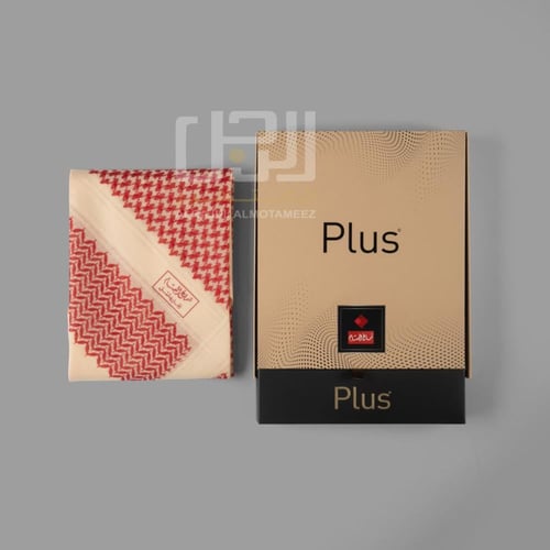 شماغ البسام بلس احمر شتوي