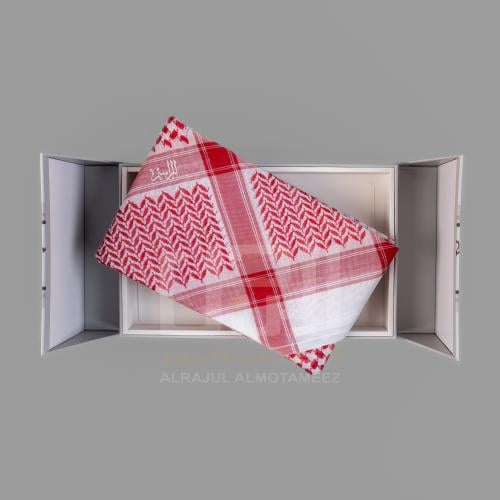 شماغ المراسيم احمر كلاسيك الجديد