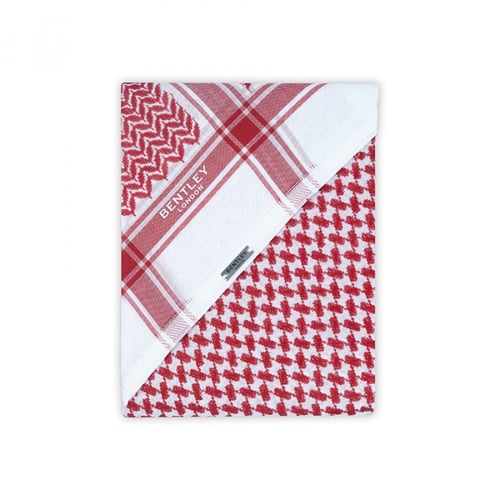 شماغ بنتلي احمر كلاسيك غامق دم الغزال B10