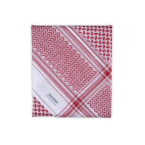 شماغ البسام ماي فير أحمر الفاخر