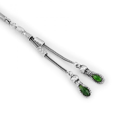 مسبحة بوزكادا عقيق اخضر ملون