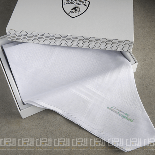 شماغ لامبورغيني أبيض الايطالي المميز LAM-2-W~