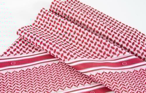 شماغ BALMAIN أحمر الجديد BLD Limited Edition