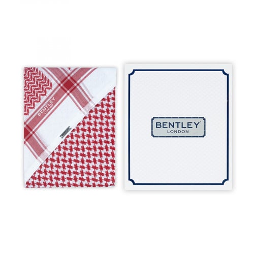 شماغ بنتلي احمر كلاسيك غامق دم الغزال B10