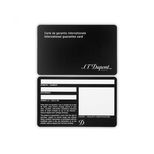 قلم اس تي ديبونت ابيض - ذهبي