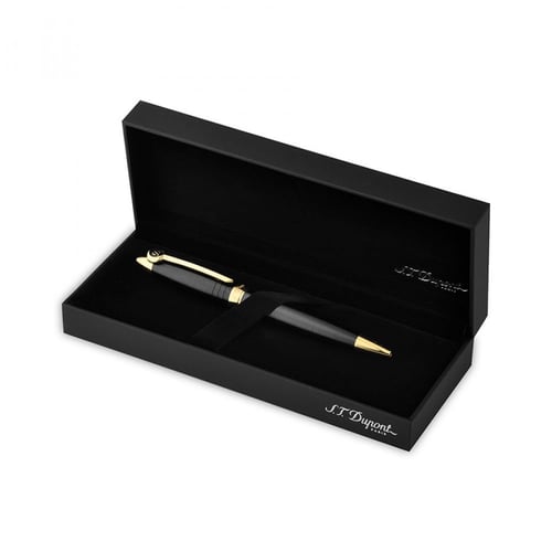 قلم اس تي ديبونت أسود ذهبي