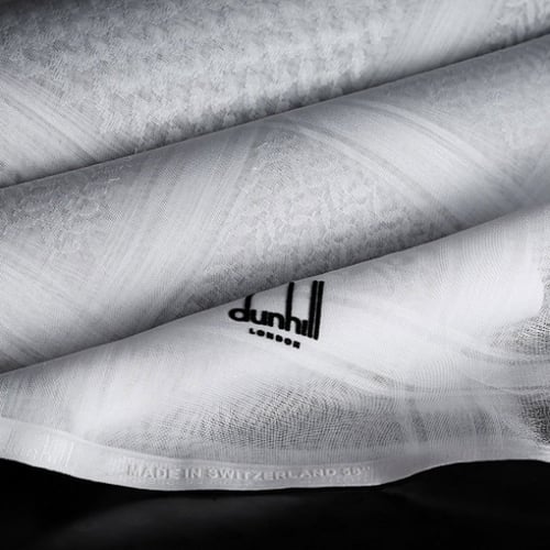 شماغ دانهيل أبيض كلاسيك سويسري