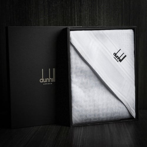 شماغ دانهيل أبيض كلاسيك سويسري