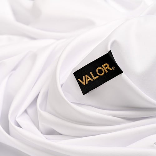 طقم قماش من فالور صيفي أبيض