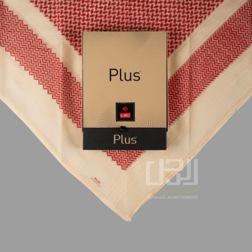 شماغ البسام بلس احمر شتوي