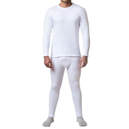 بيجامة الأصيل شتوي فرو رجالي أبيض