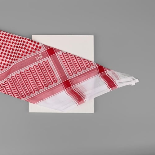 شماغ المراسيم احمر شلش