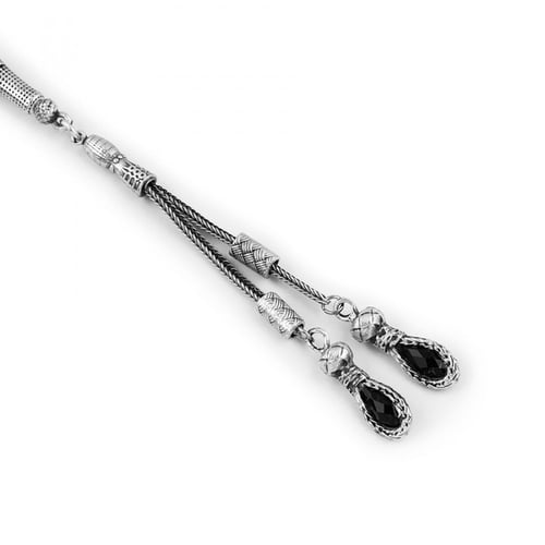 مسبحة بوزكادا حجر اونكس المميز V-87