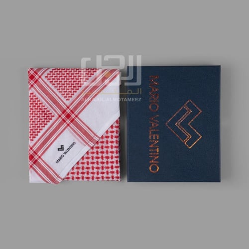 شماغ MARIO VALENTINO احمر الجديد 2026