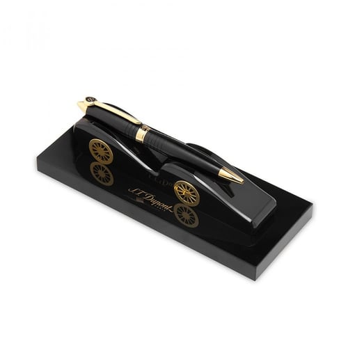 قلم اس تي ديبونت أسود ذهبي