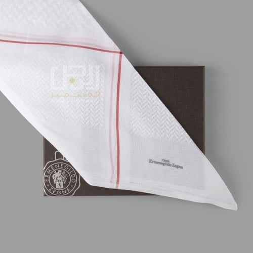 شماغ Ermenegildo Zegna الابيض المميز 2026