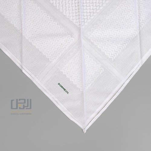 شماغ DORMEUIL الابيض المميز الايطالي