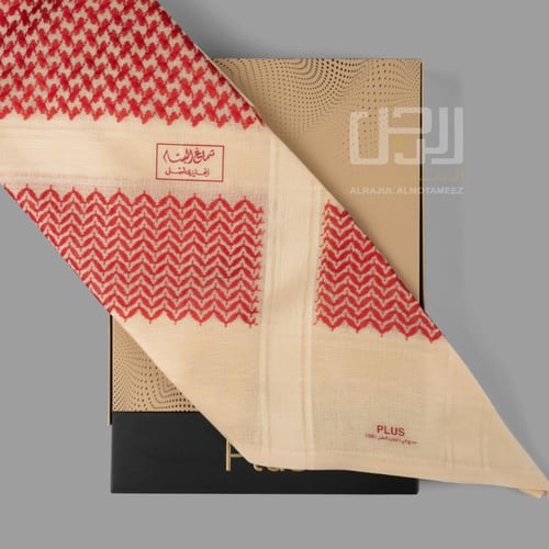 شماغ البسام بلس احمر شتوي