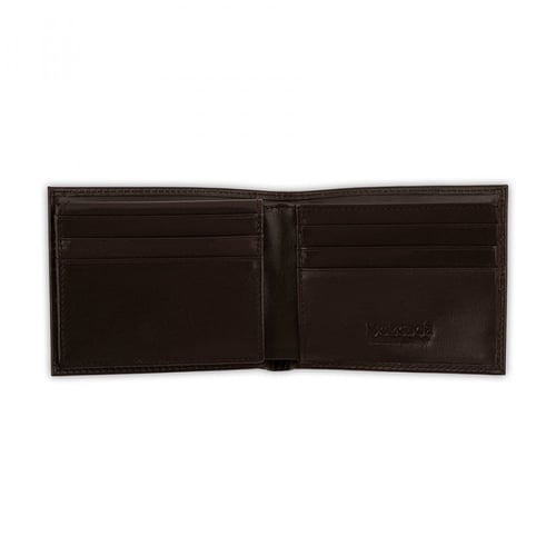 محفظة بوزكادا رجالية جلد بني
