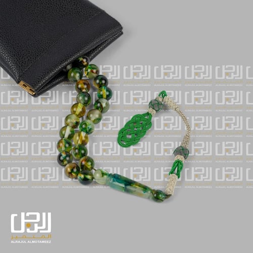 مسبحة بكلايت بلجيكي باللون الاسود من فالور