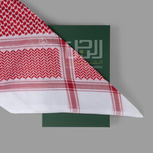 شماغ كلاسيك عنبر احمر