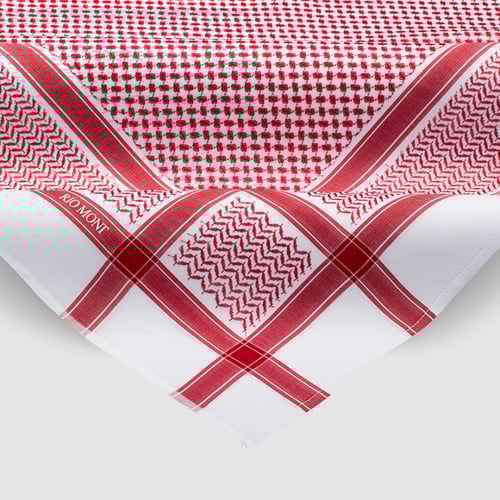 شماغ ريو مون شبابي أحمر مع محفظة كاربون فايبر