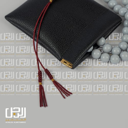 مسبحة بكلايت بلجيكي باللون الاسود مع طرابزونة