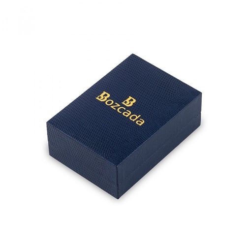 كبك بوزكادا فضي مع حجر طبيعى عين نمر