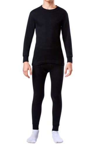 بيجامة الأصيل شتوي فرو رجالي أسود