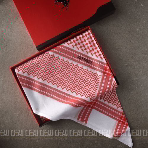 شماغ فيراري أحمر الإيطالي الفاخر~