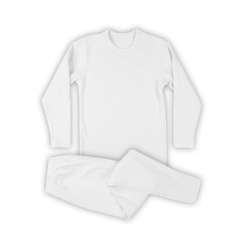 بيجامة الأصيل شتوي فرو رجالي أبيض