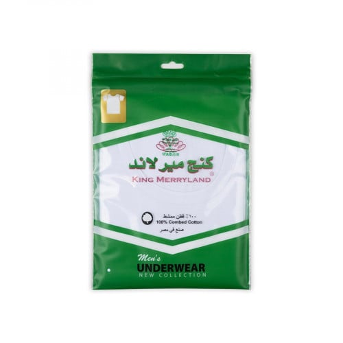 فانيلة كنج ميرلاند نصف كم رجالي برقبة دائرية نصف د...