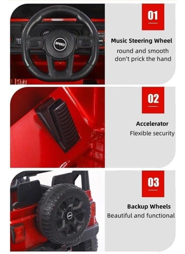 سيارة ركوب للأطفال كهربائية بمقعدين مع ريموت للتحك...