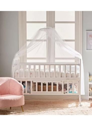 سرير اطفال بمساحة تخزين كلاسيكي وانيق مع كفرات 120...