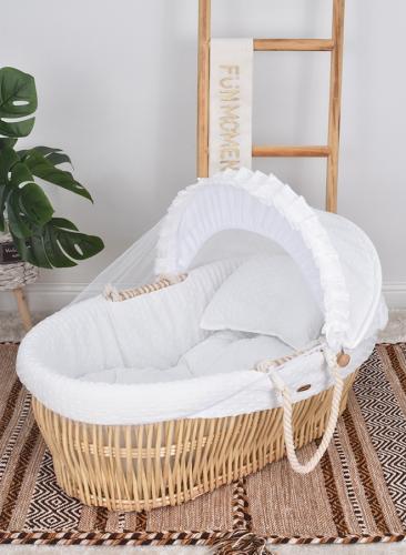 مهد مواليد سلة موسى للاطفال مع ناموسية