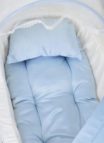 سرير أطفال محمول مع مقعد مبطن سميك بمواد عالية الج...