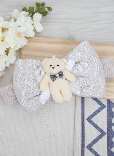 بطانية ومدس مواليد مع شريط مربوط