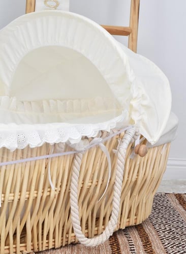 مهد مواليد سلة موسى للاطفال مع ناموسية