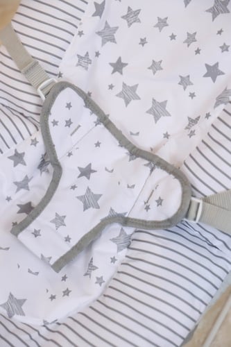 مقعد هزاز متعدد الوظائف للاطفال - رمادي