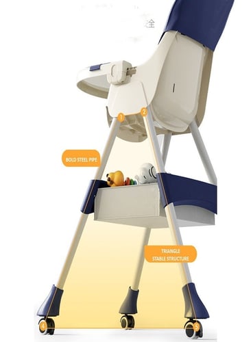 كرسي أطفال مرتفع قابل للحمل وخفيف الوزن وقابل للتع...