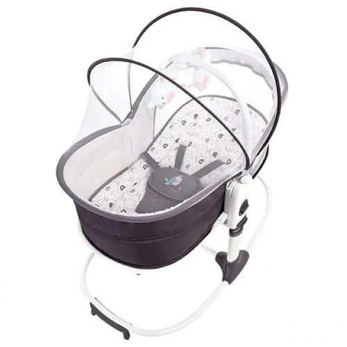 سرير هزاز فاخر 6 في 1 متعدد الوظائف للاطفال من عمر...