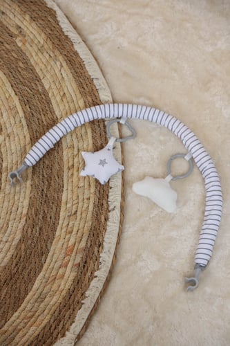 مقعد هزاز متعدد الوظائف للاطفال - رمادي