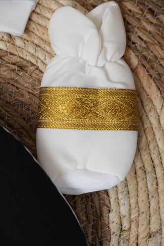 مدس مواليد بشت حديثي الولادة -اسود ذهبي