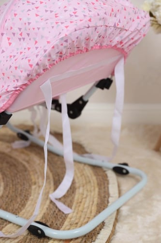 مقعد هزاز متعدد الوظائف للاطفال - وردي