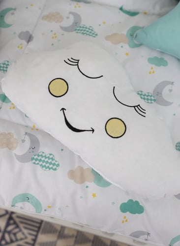 مفرش سرير أطفال مع حواجز مكون من 7 قطع