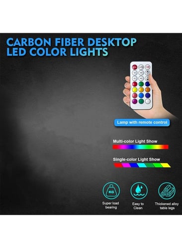 طاولة كمبيوتر للألعاب 120×60سم مع اضاءة RGB