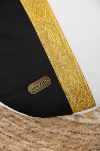 مدس مواليد بشت حديثي الولادة -اسود ذهبي