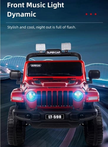 سيارة ركوب للأطفال كهربائية بمقعدين مع ريموت للتحك...